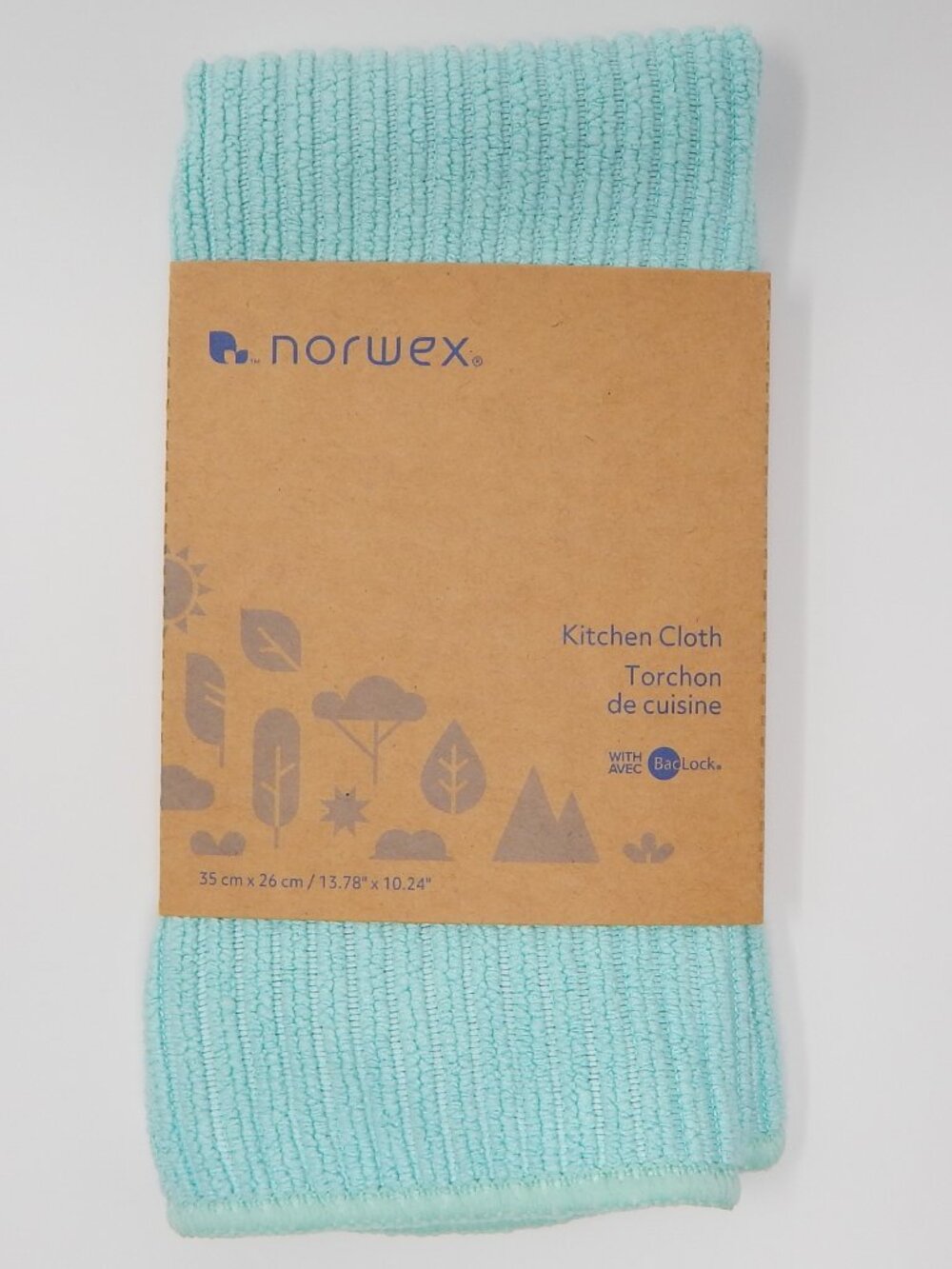Norwex Channel Textured Kitchen Cloth - Sea Mist (35cm x 26cm / 13.78″ × 10.24")